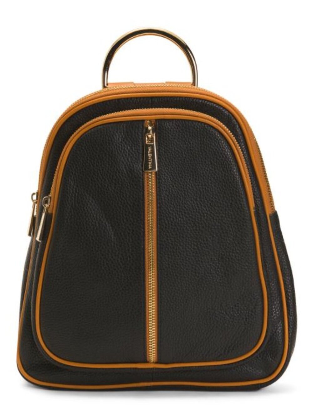 VALENTINA Made In Italy Leather Dome Backpack